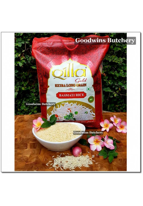 Beras Rice BASMATI India QILLA GOLD extra long grain (price/sack 5kg original pack)